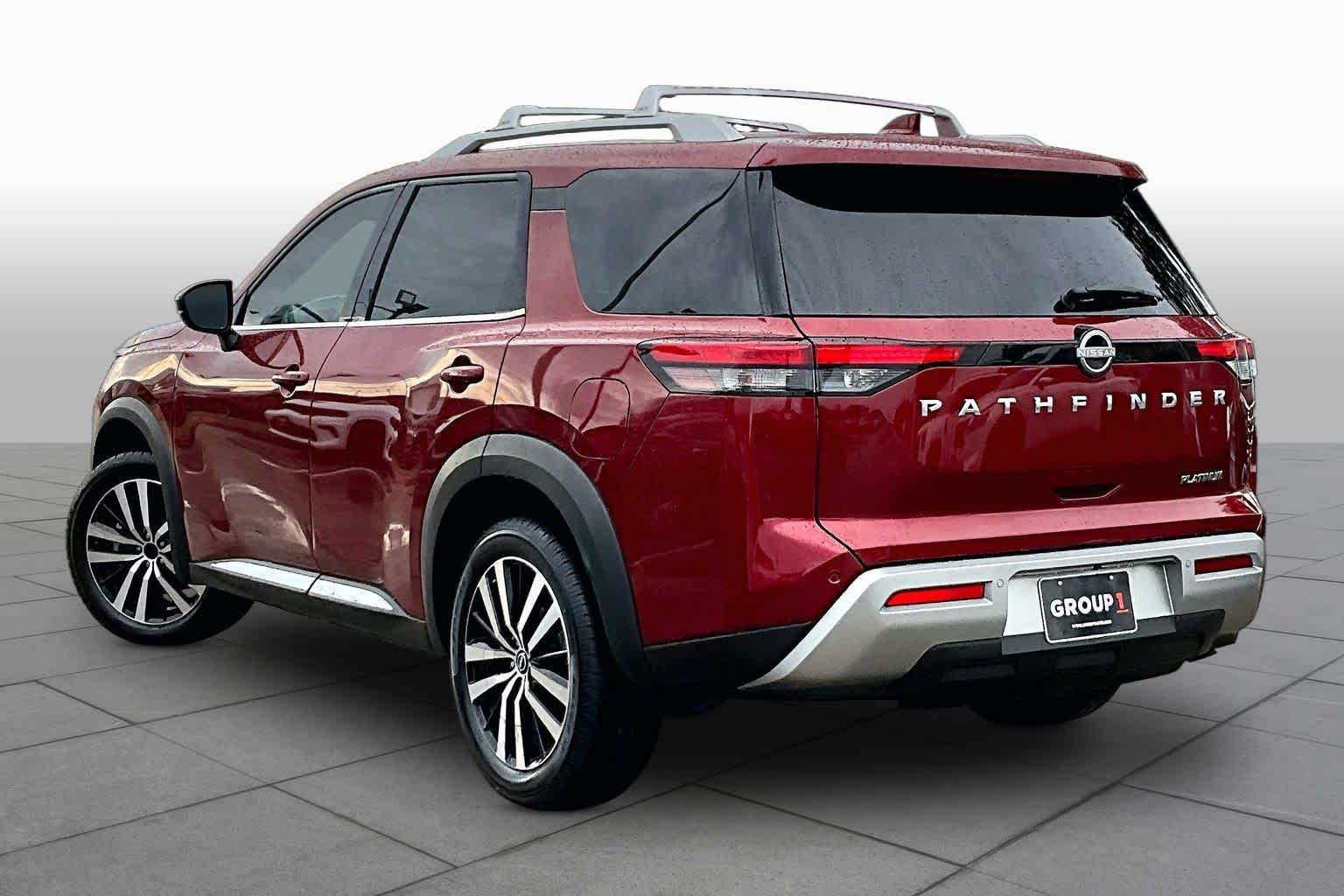 2023 Nissan Pathfinder Platinum Scarlet Ember Tintcoat at Beck & Masten Kia