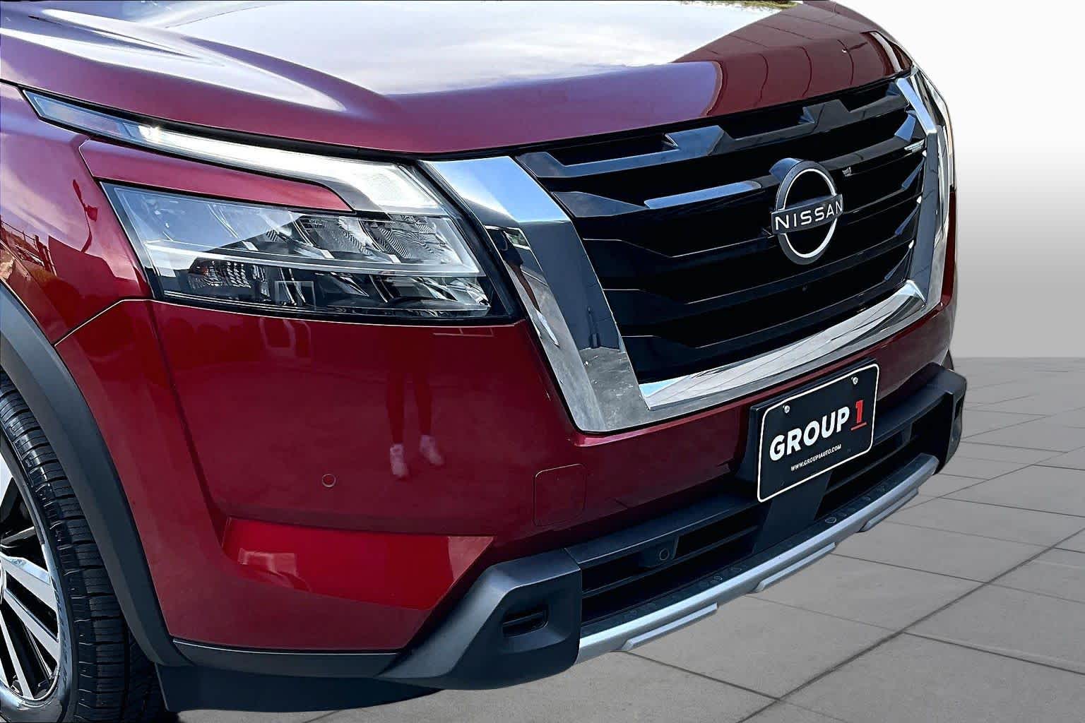 2023 Nissan Pathfinder Platinum Scarlet Ember Tintcoat at Beck & Masten Kia