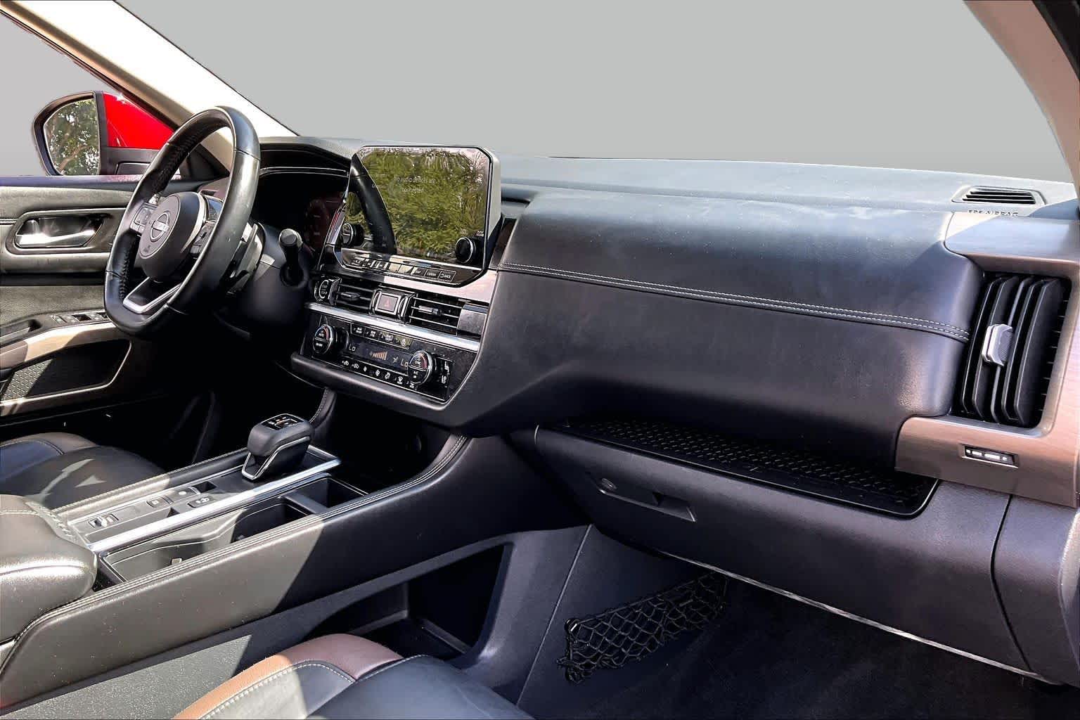2023 Nissan Pathfinder Platinum Scarlet Ember Tintcoat at Beck & Masten Kia