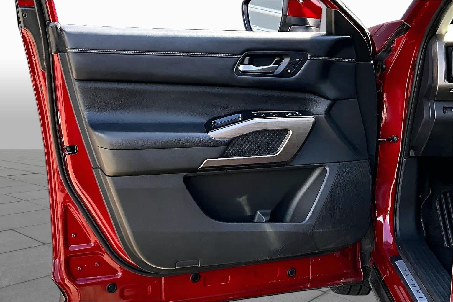 2023 Nissan Pathfinder Platinum Scarlet Ember Tintcoat at Beck & Masten Kia