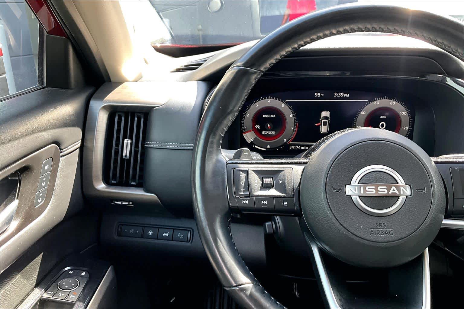 2023 Nissan Pathfinder Platinum Scarlet Ember Tintcoat at Beck & Masten Kia