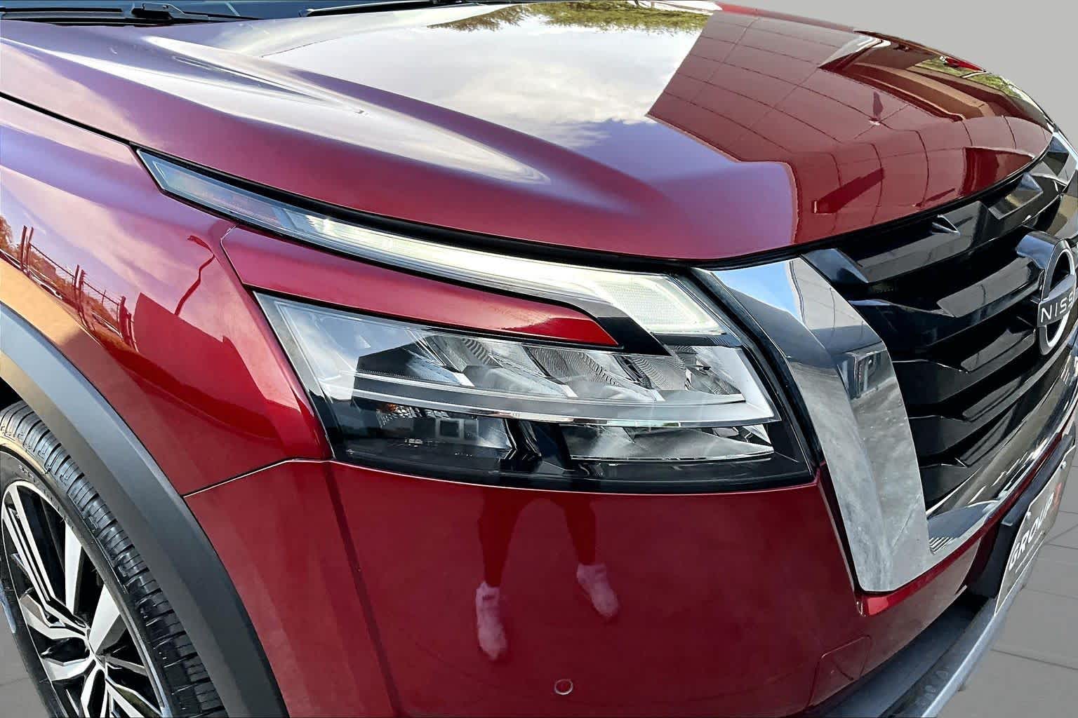 2023 Nissan Pathfinder Platinum Scarlet Ember Tintcoat at Beck & Masten Kia