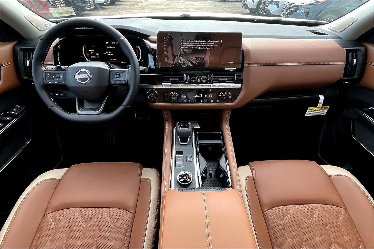 2026 Nissan Pathfinder Platinum Everest White Pearl Tricoat at Sterling McCall Nissan