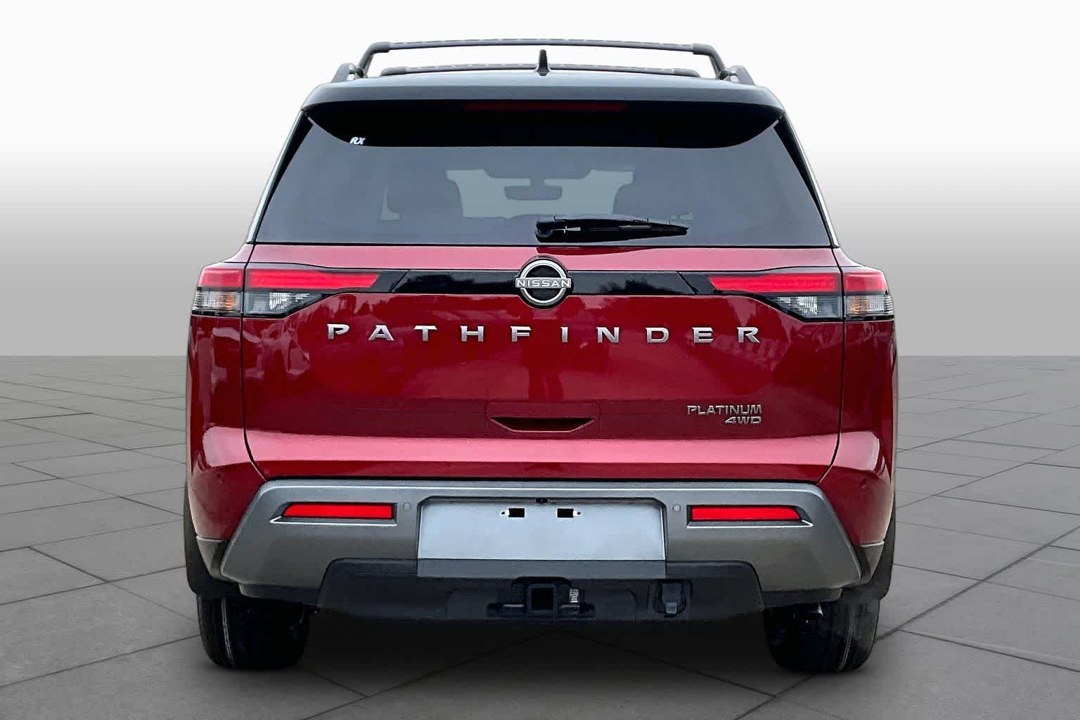 2026 Nissan Pathfinder Platinum Scarlet Ember Tintcoat/Super Black at Sterling McCall Nissan