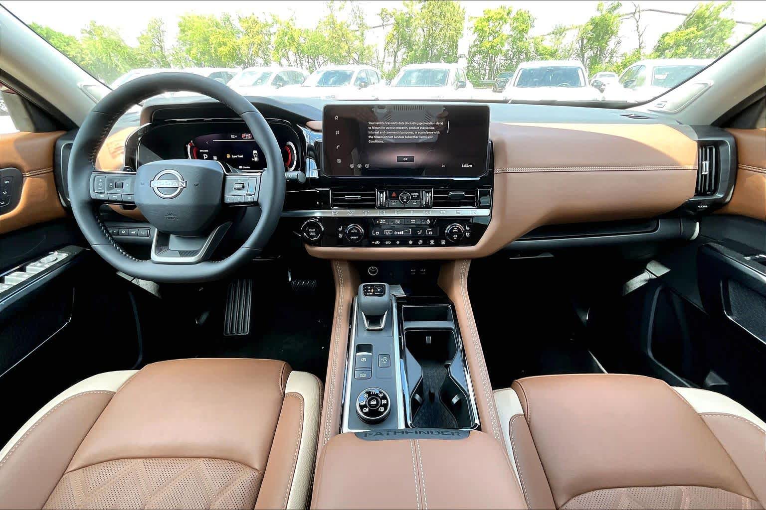 2026 Nissan Pathfinder Platinum Scarlet Ember Tintcoat at Sterling McCall Nissan