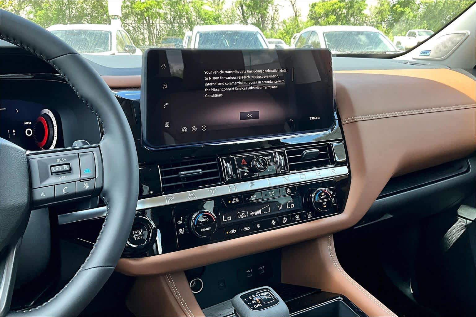 2026 Nissan Pathfinder Platinum Scarlet Ember Tintcoat at Sterling McCall Nissan