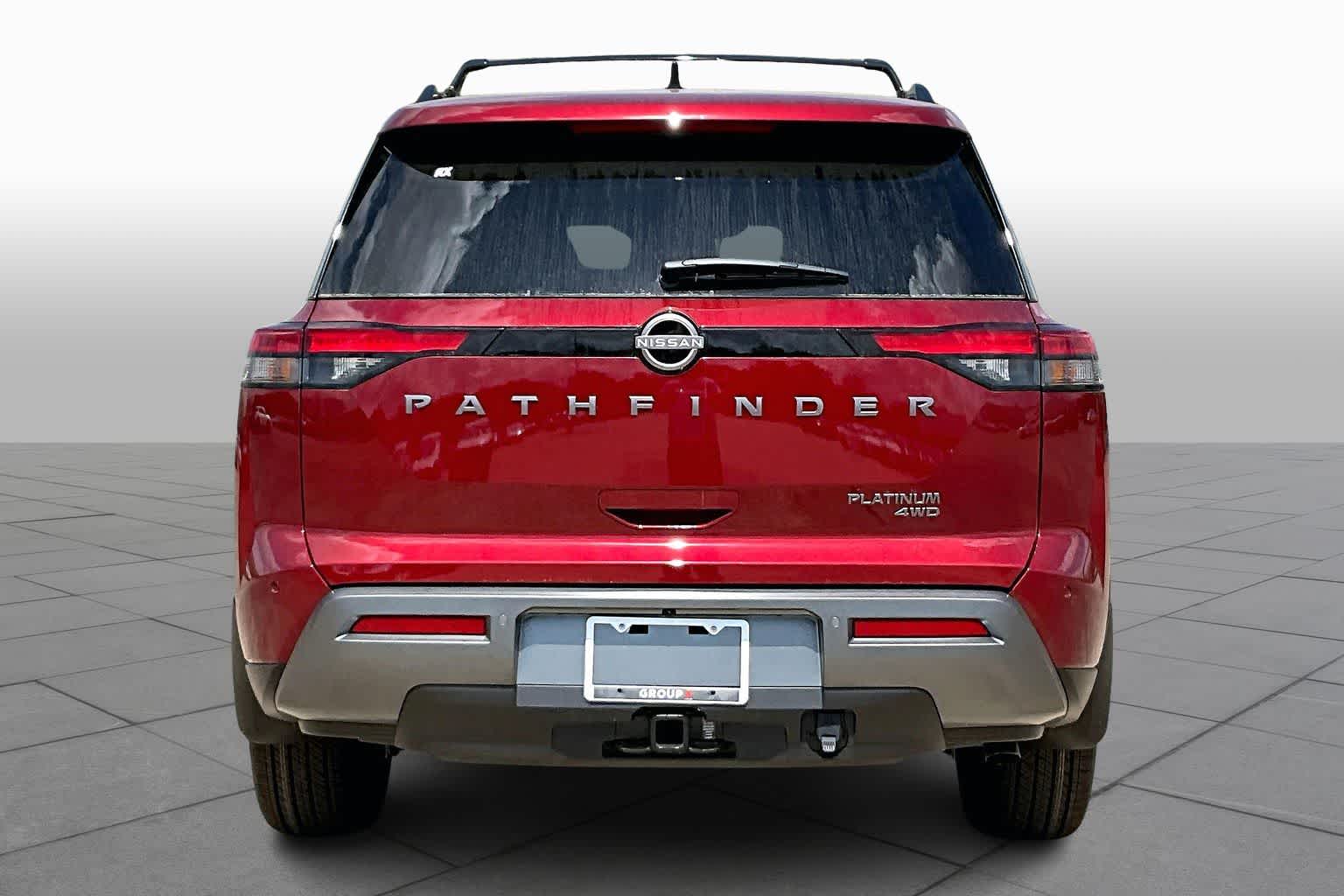 2026 Nissan Pathfinder Platinum Scarlet Ember Tintcoat at Sterling McCall Nissan