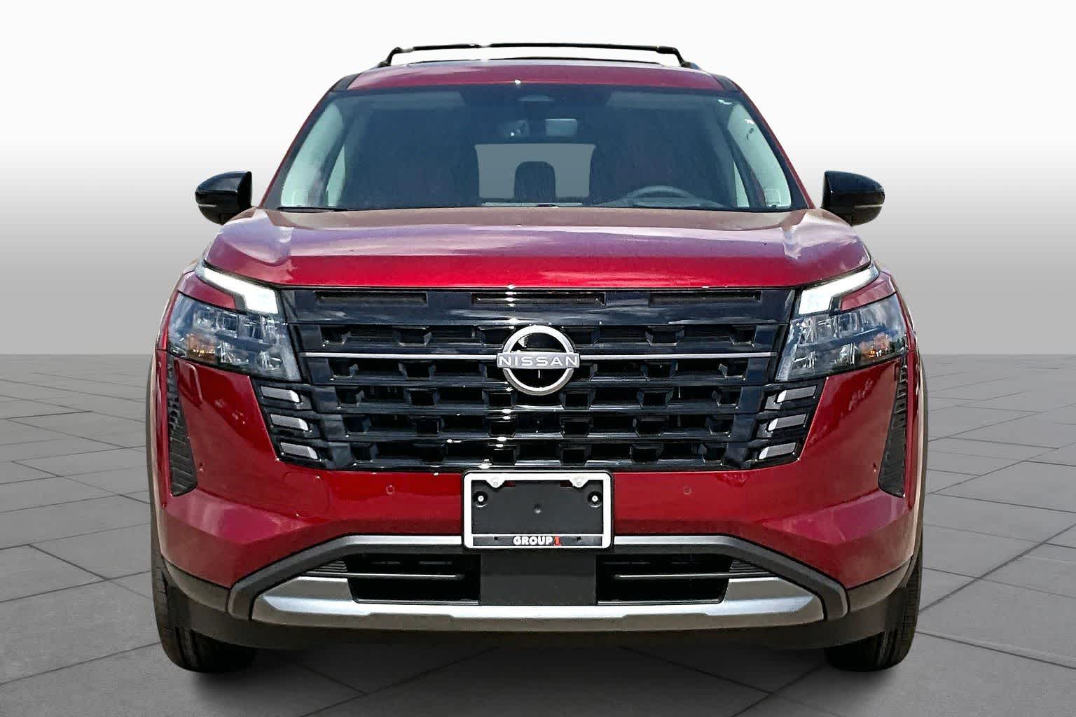 2026 Nissan Pathfinder Platinum Scarlet Ember Tintcoat at Sterling McCall Nissan