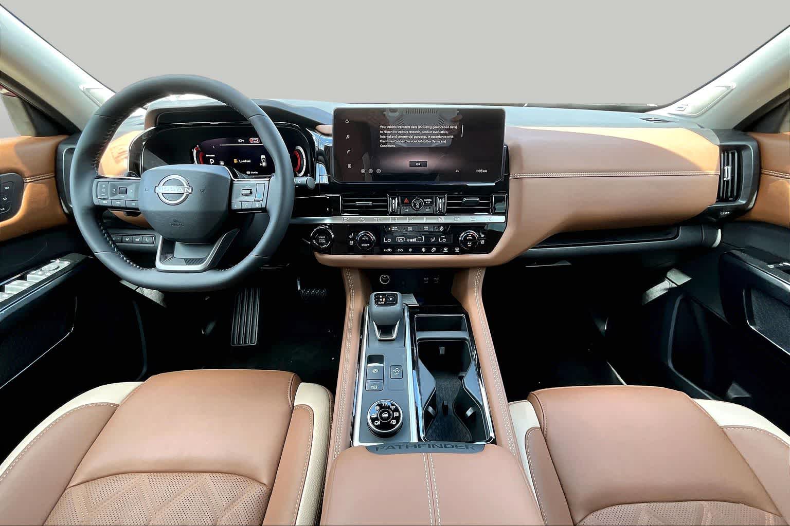 2026 Nissan Pathfinder Platinum Scarlet Ember Tintcoat at Sterling McCall Nissan