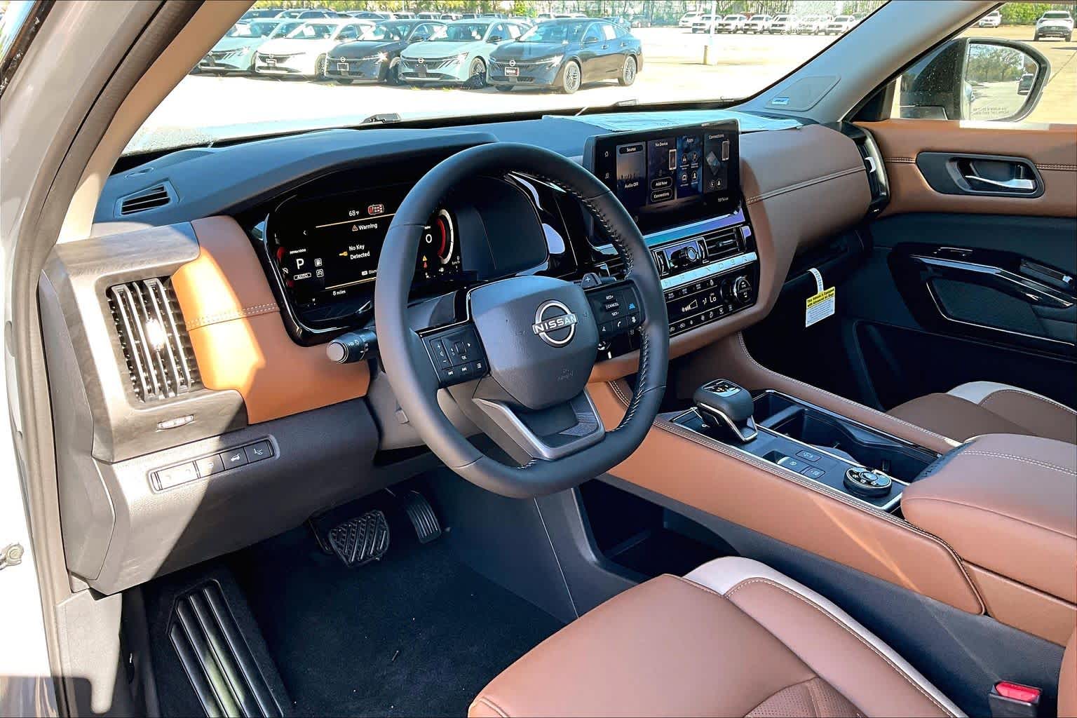 2026 Nissan Pathfinder Platinum Boulder Gray Pearl/Super Black at Sterling McCall Nissan