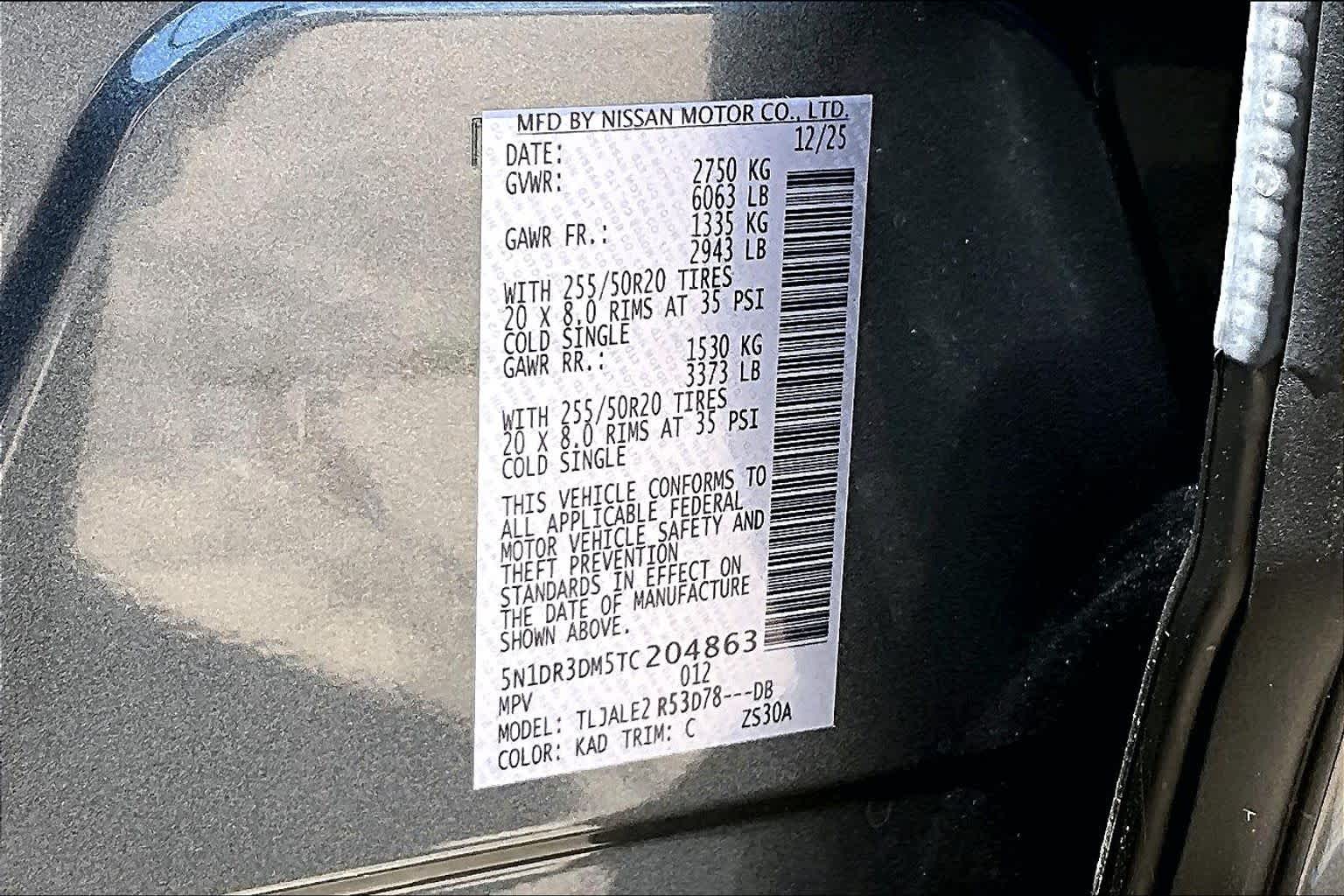 2026 Nissan Pathfinder Platinum Gun Metallic at Sterling McCall Nissan