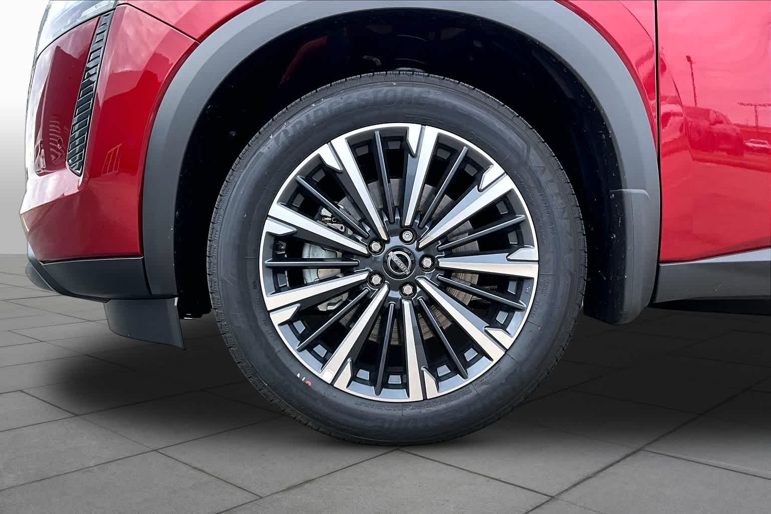 2026 Nissan Pathfinder Platinum Scarlet Ember Tintcoat/Super Black at Baytown Ford
