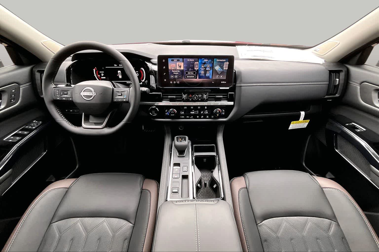 2026 Nissan Pathfinder Platinum Scarlet Ember Tintcoat/Super Black at Baytown Ford
