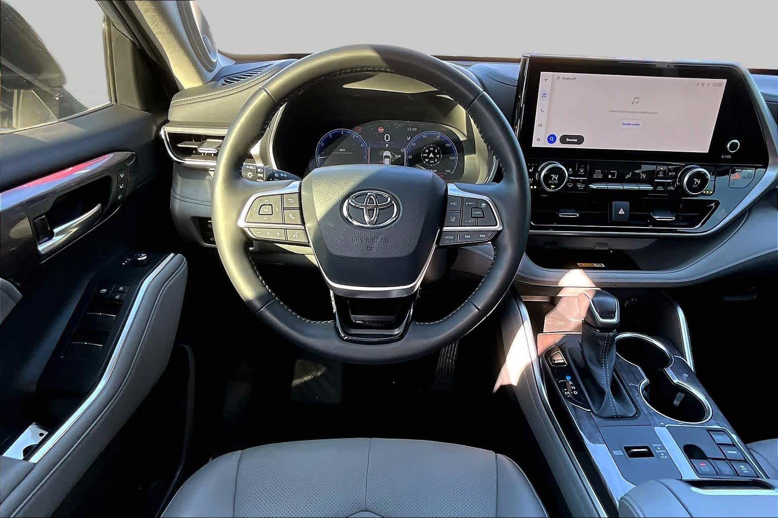 2024 Toyota Highlander Platinum Celestial Silver Metallic at AutoNation Chrysler Jeep Dodge Ram Spring