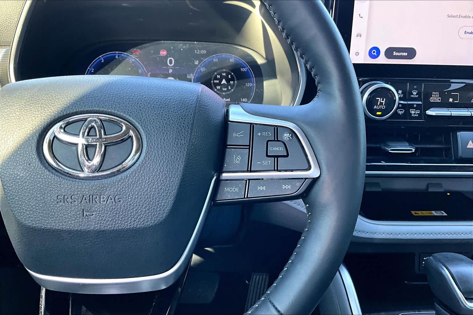 2024 Toyota Highlander Platinum Celestial Silver Metallic at AutoNation Chrysler Jeep Dodge Ram Spring