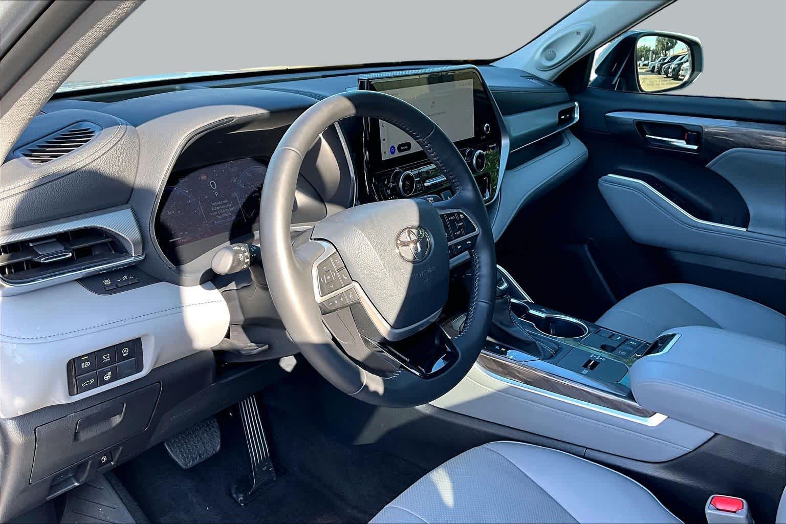 2024 Toyota Highlander Platinum Celestial Silver Metallic at AutoNation Chrysler Jeep Dodge Ram Spring