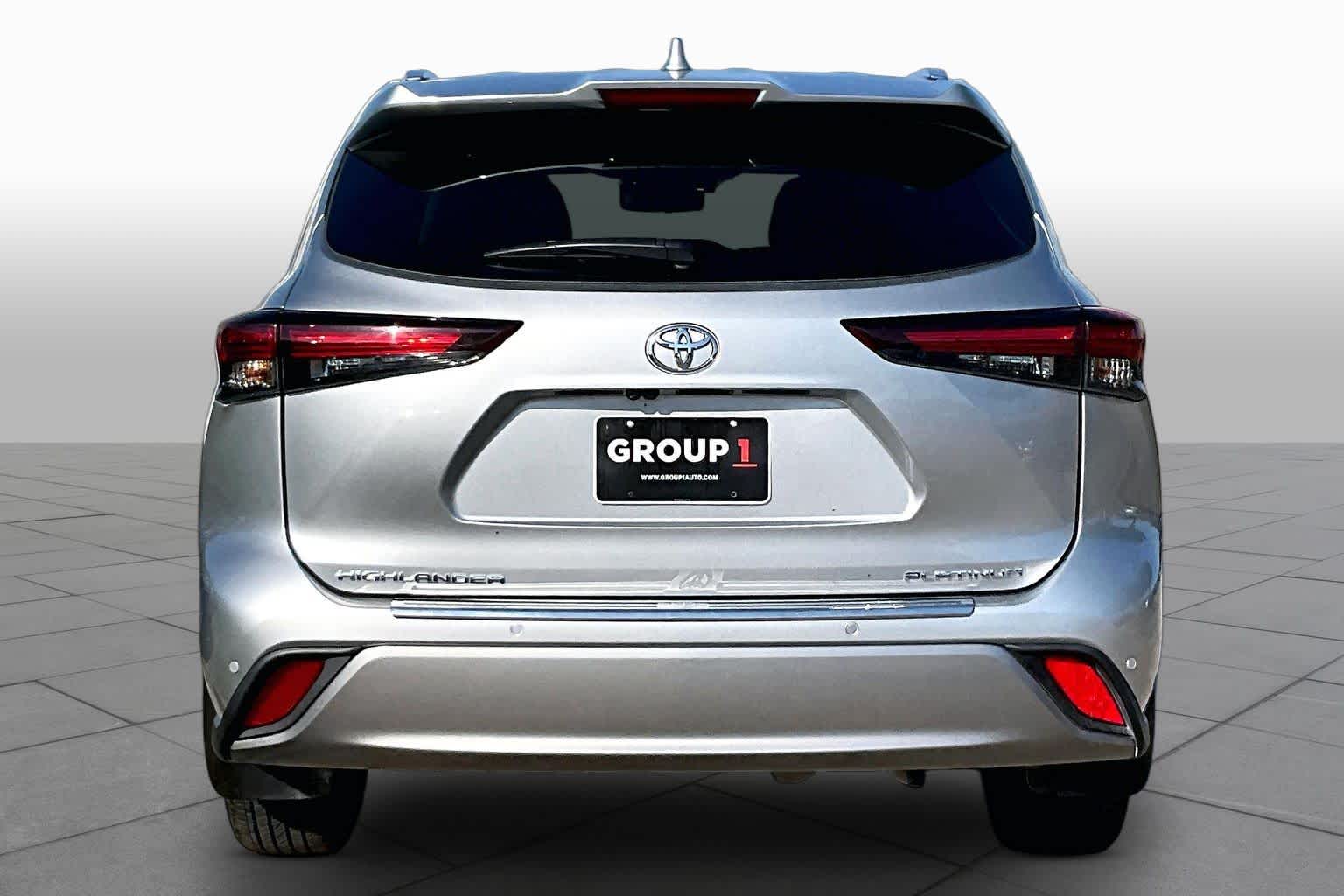 2024 Toyota Highlander Platinum Celestial Silver Metallic at AutoNation Chrysler Jeep Dodge Ram Spring