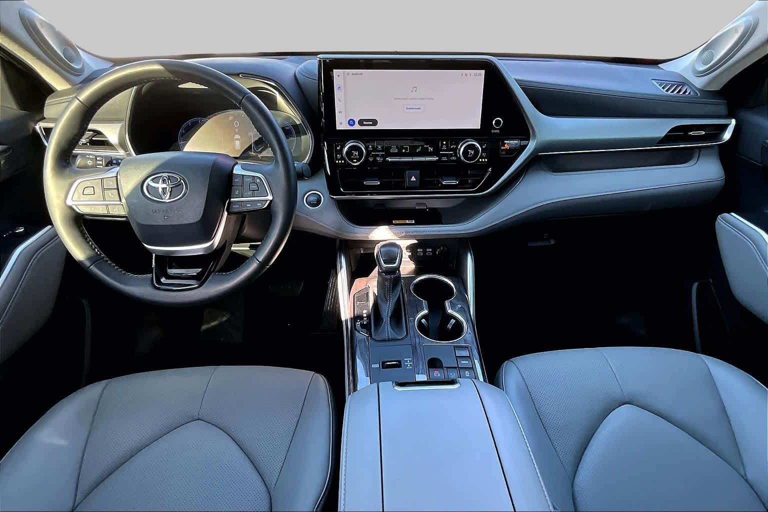 2024 Toyota Highlander Platinum Celestial Silver Metallic at AutoNation Chrysler Jeep Dodge Ram Spring