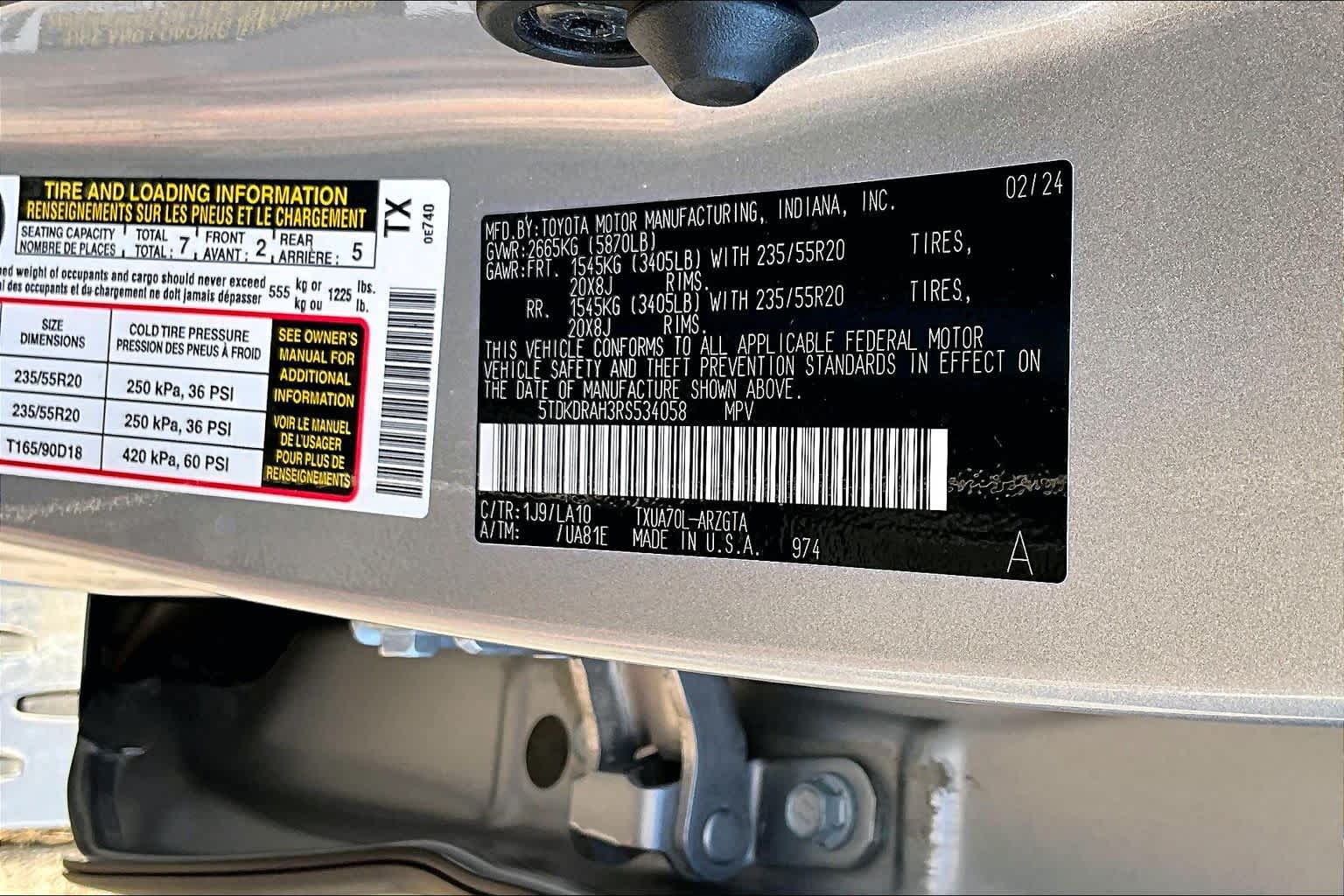 2024 Toyota Highlander Platinum Celestial Silver Metallic at AutoNation Chrysler Jeep Dodge Ram Spring