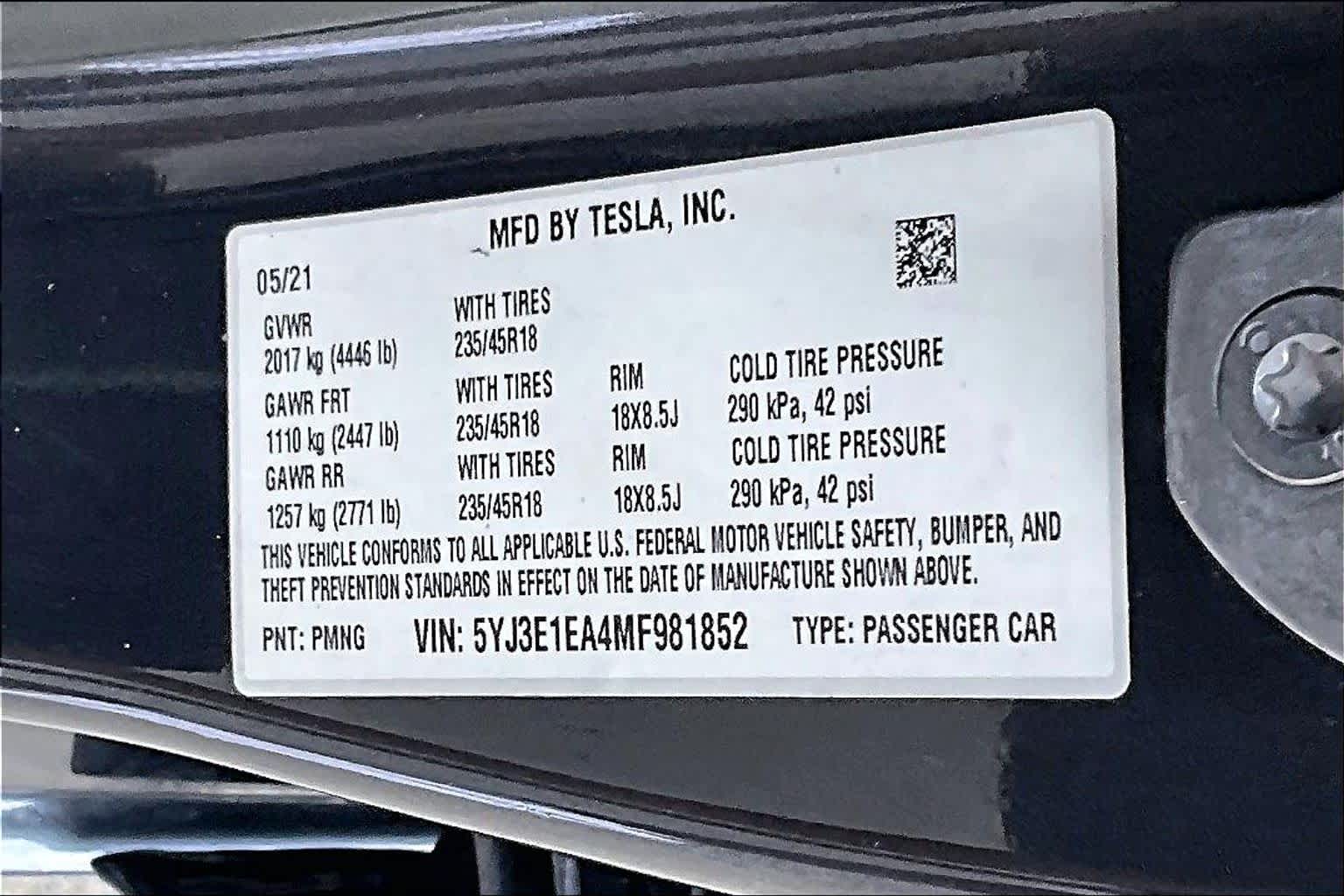 2021 Tesla Model 3 Standard Range Plus Deep Blue Metallic at Lexus Southwest Houston