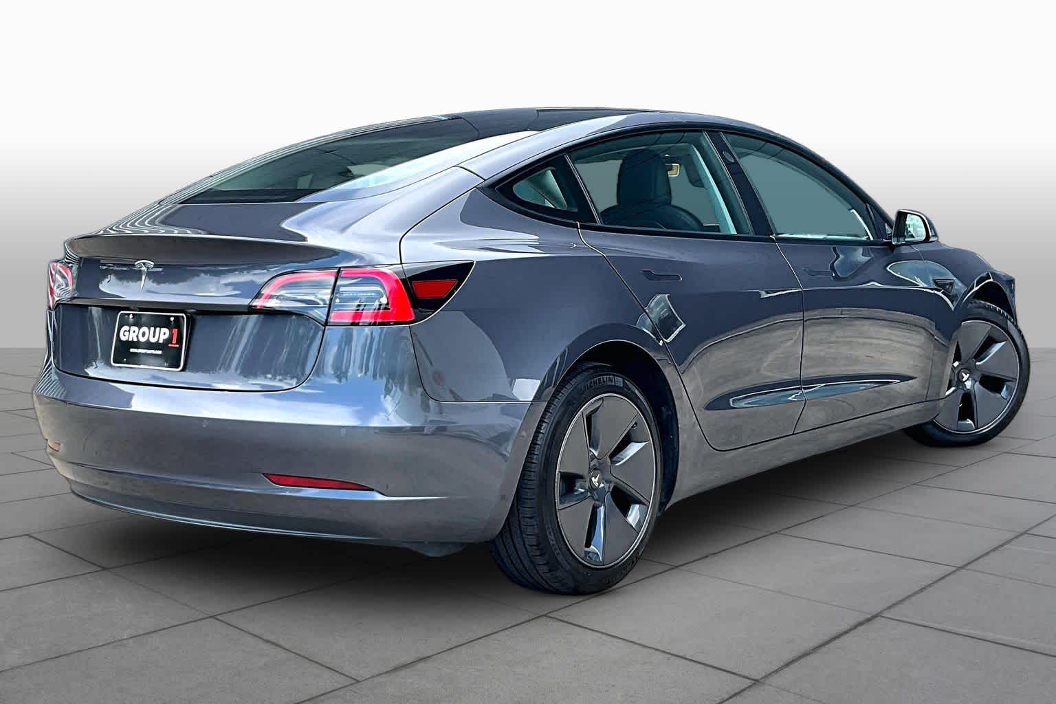 2021 Tesla Model 3 Standard Range Plus Deep Blue Metallic at Lexus Southwest Houston