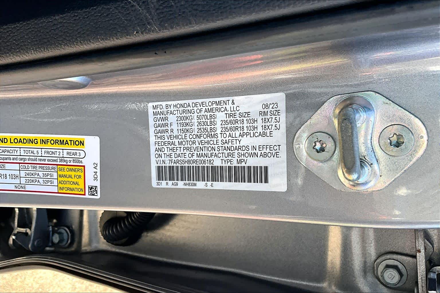 2024 Honda CR-V Hybrid Sport-L Lunar Silver Metallic at AutoNation USA Houston
