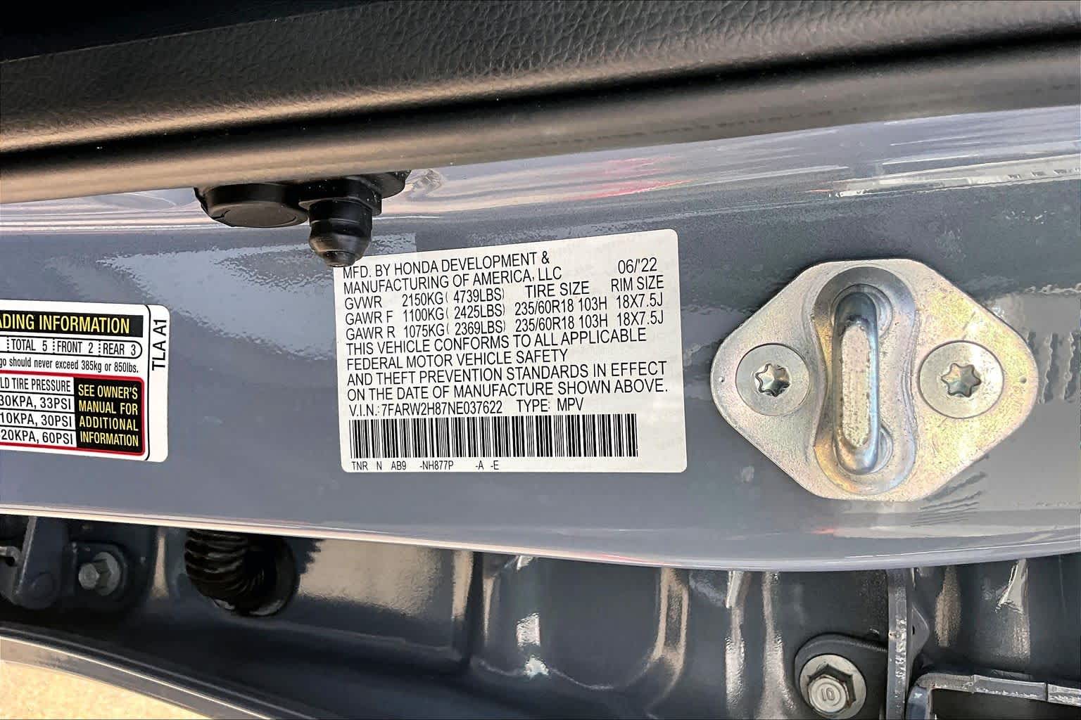 2022 Honda CR-V EX-L Sonic Gray Pearl at AutoNation Chrysler Jeep Dodge Ram Spring