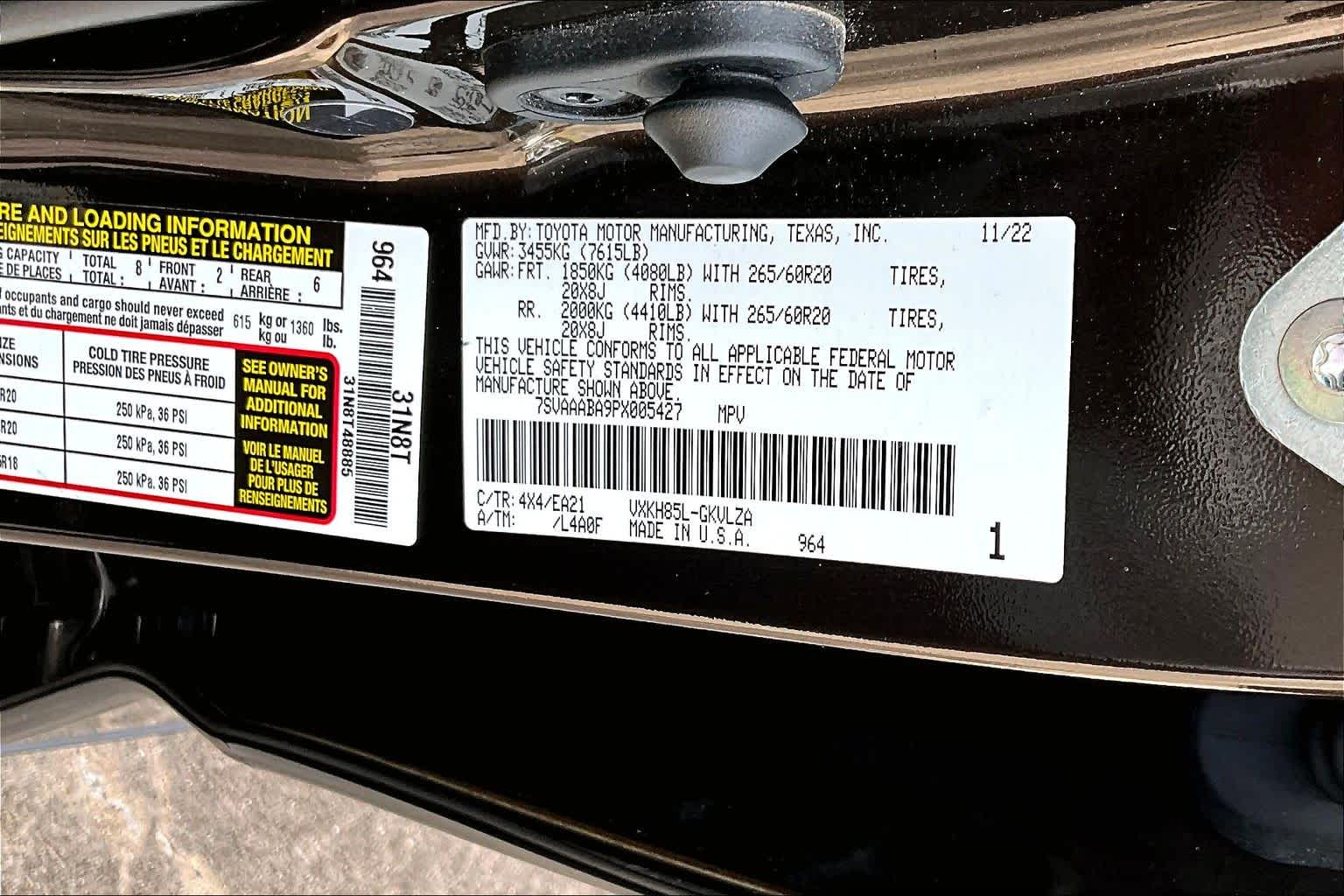 2023 Toyota Sequoia Limited Smoked Mesquite at Group 1 Toyota Southwest