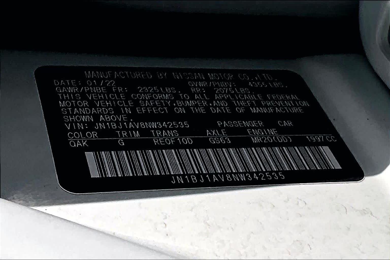 2022 Nissan Rogue Sport S Glacier White at Sterling McCall Nissan