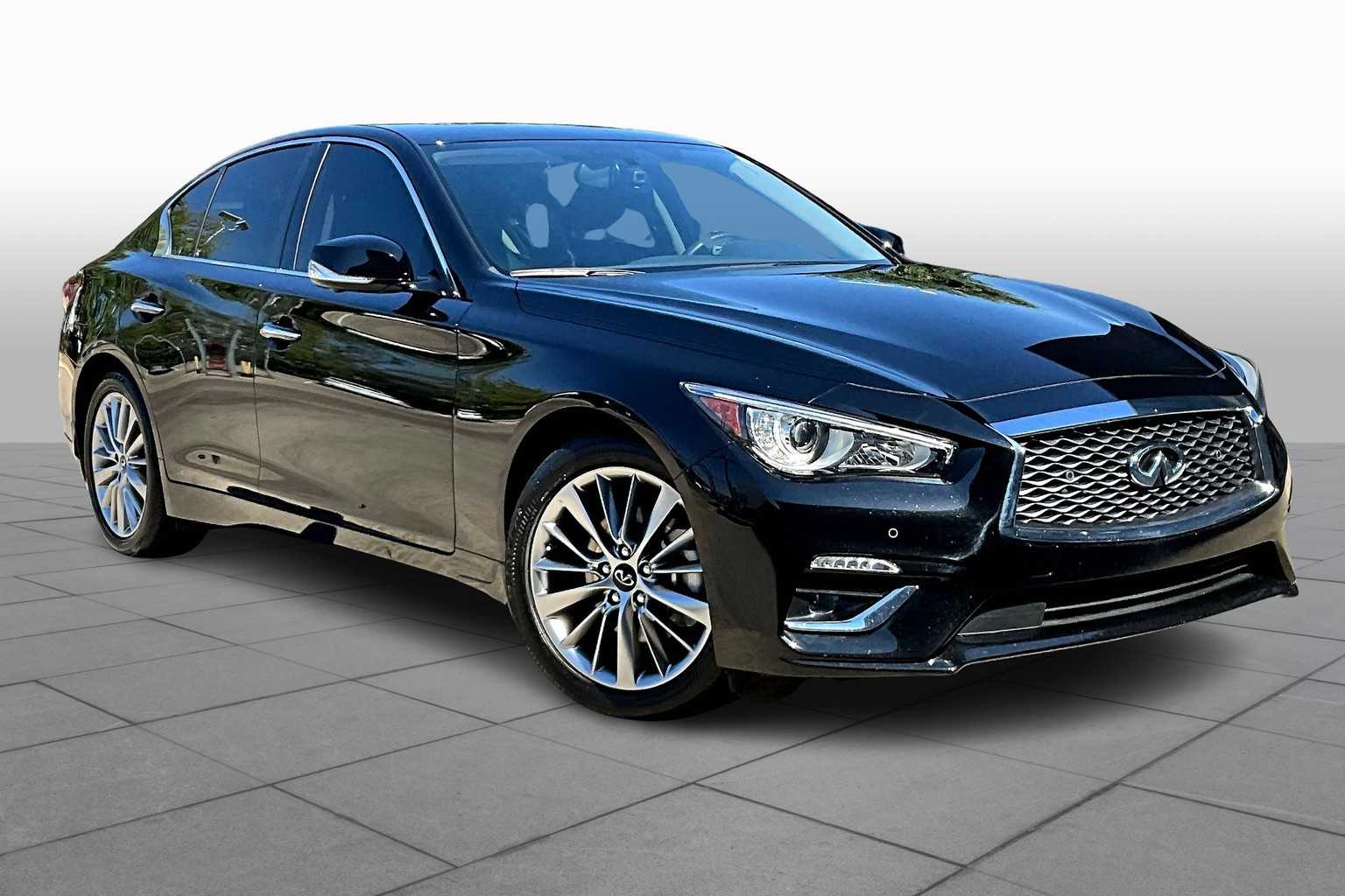 2024 INFINITI Q50 LUXE Black Obsidian at BMW of West Houston