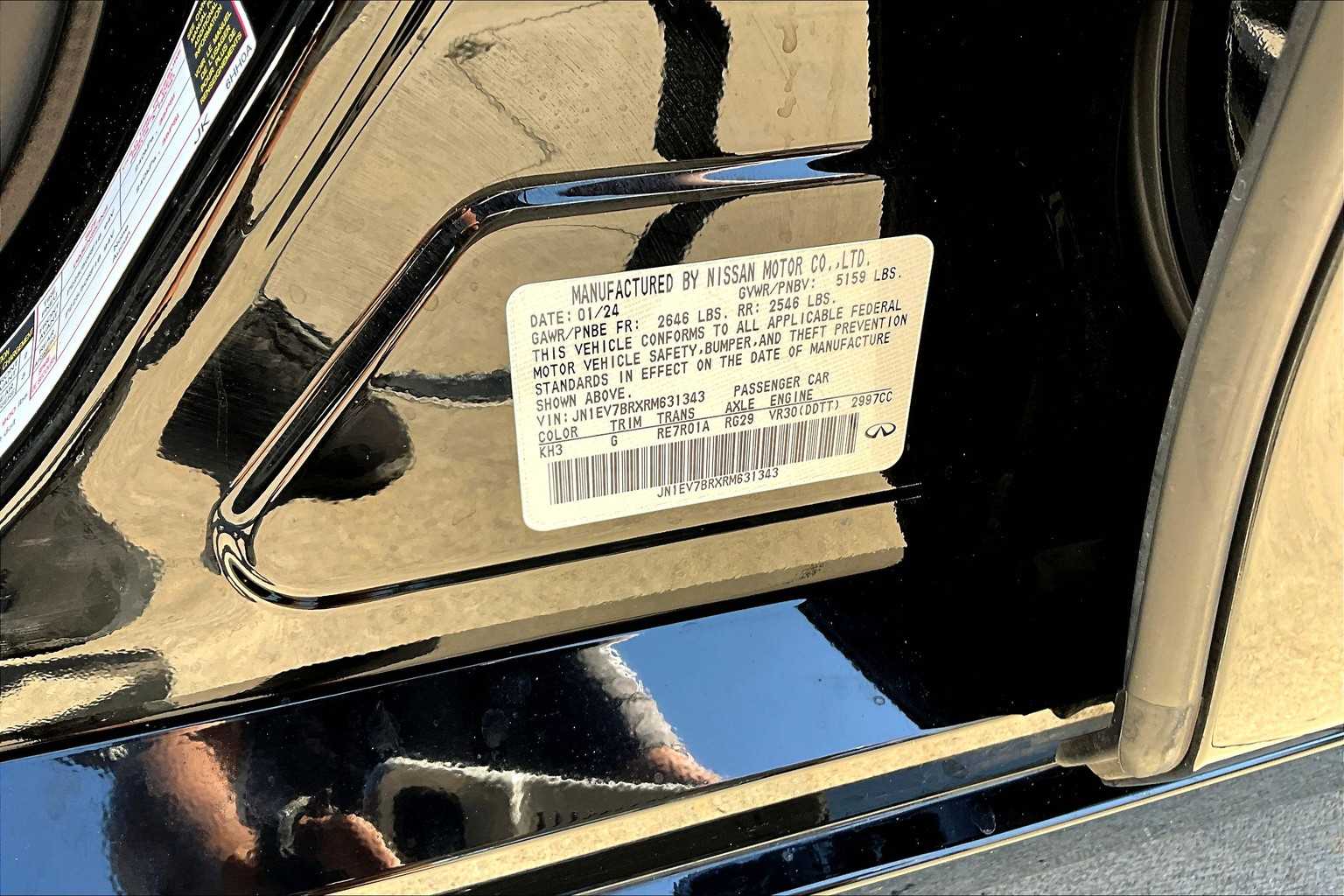 2024 INFINITI Q50 LUXE Black Obsidian at BMW of West Houston