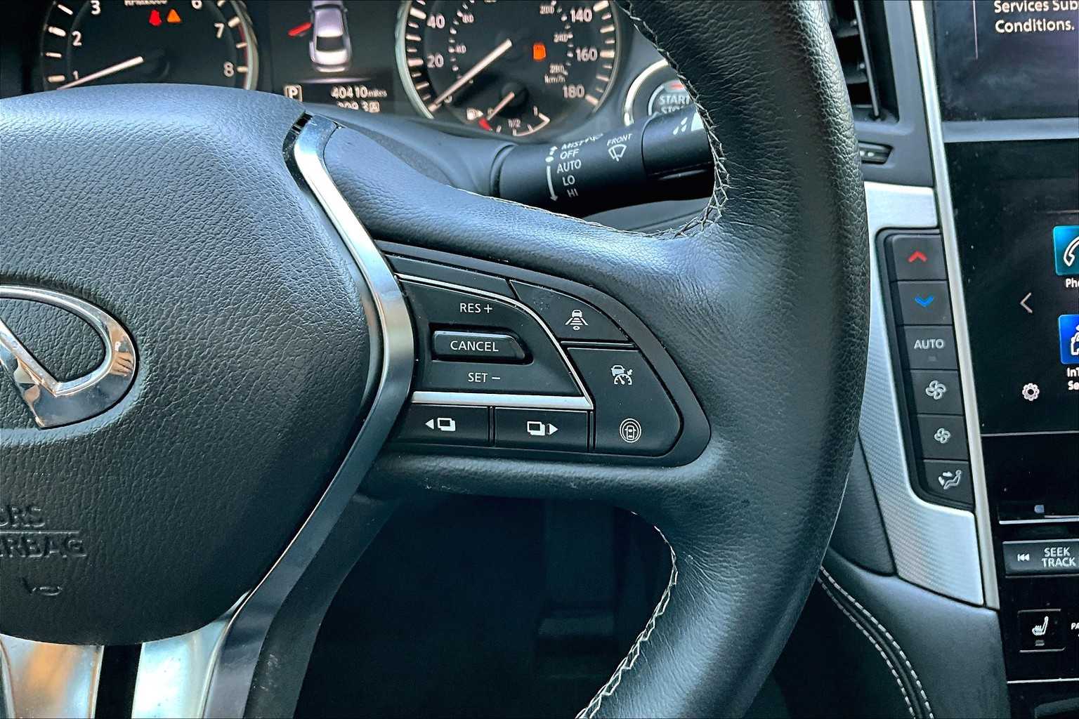 2024 INFINITI Q50 LUXE Black Obsidian at BMW of West Houston