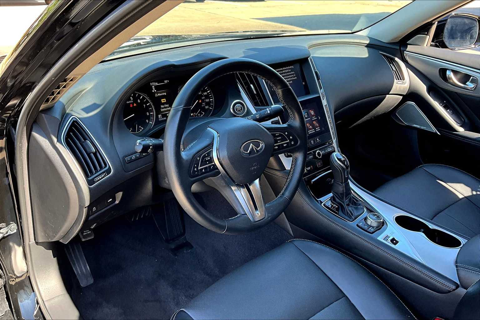 2024 INFINITI Q50 LUXE Black Obsidian at BMW of West Houston