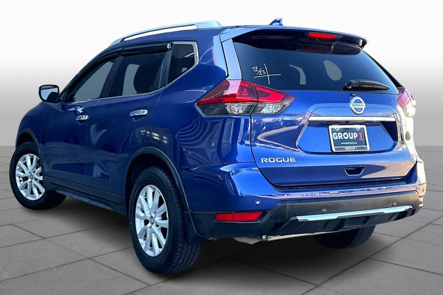 2019 Nissan Rogue SV Caspian Blue Metallic at Texan GMC Buick