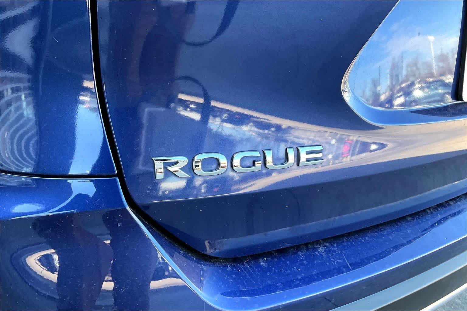 2019 Nissan Rogue SV Caspian Blue Metallic at Texan GMC Buick