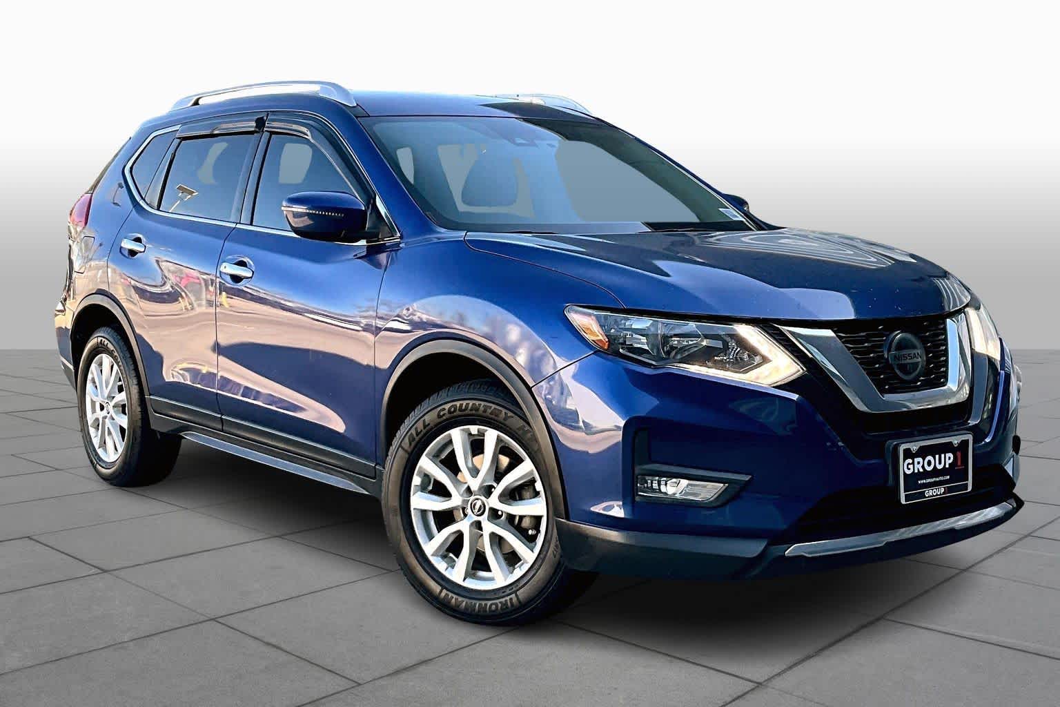 2019 Nissan Rogue SV Caspian Blue Metallic at Texan GMC Buick