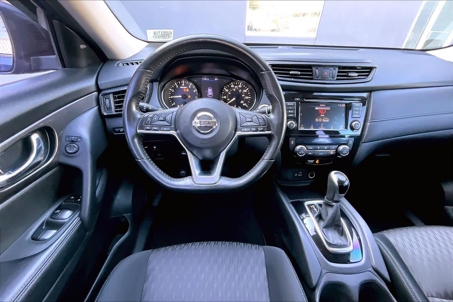 2019 Nissan Rogue SV Caspian Blue Metallic at Texan GMC Buick