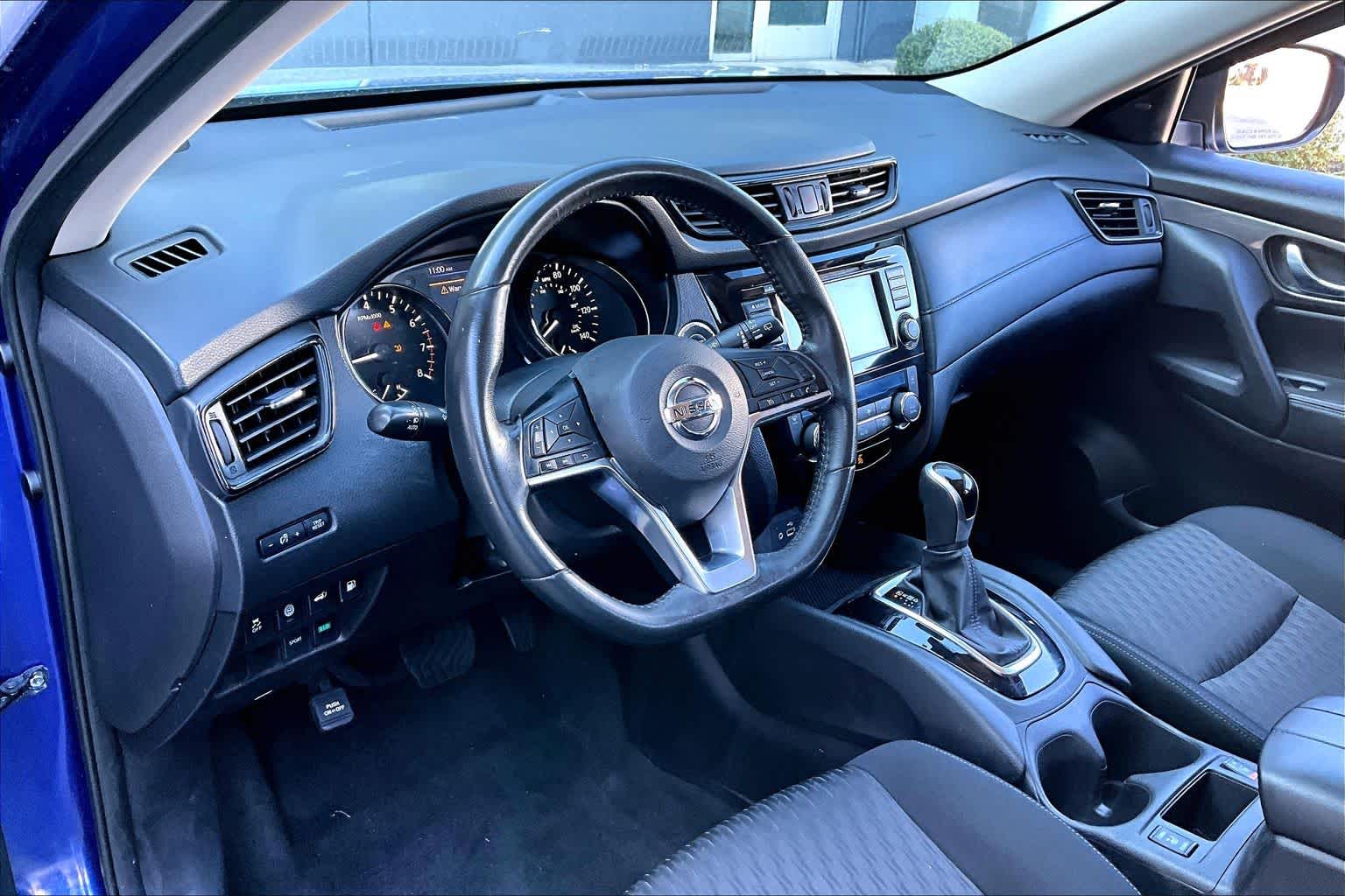 2019 Nissan Rogue SV Caspian Blue Metallic at Texan GMC Buick