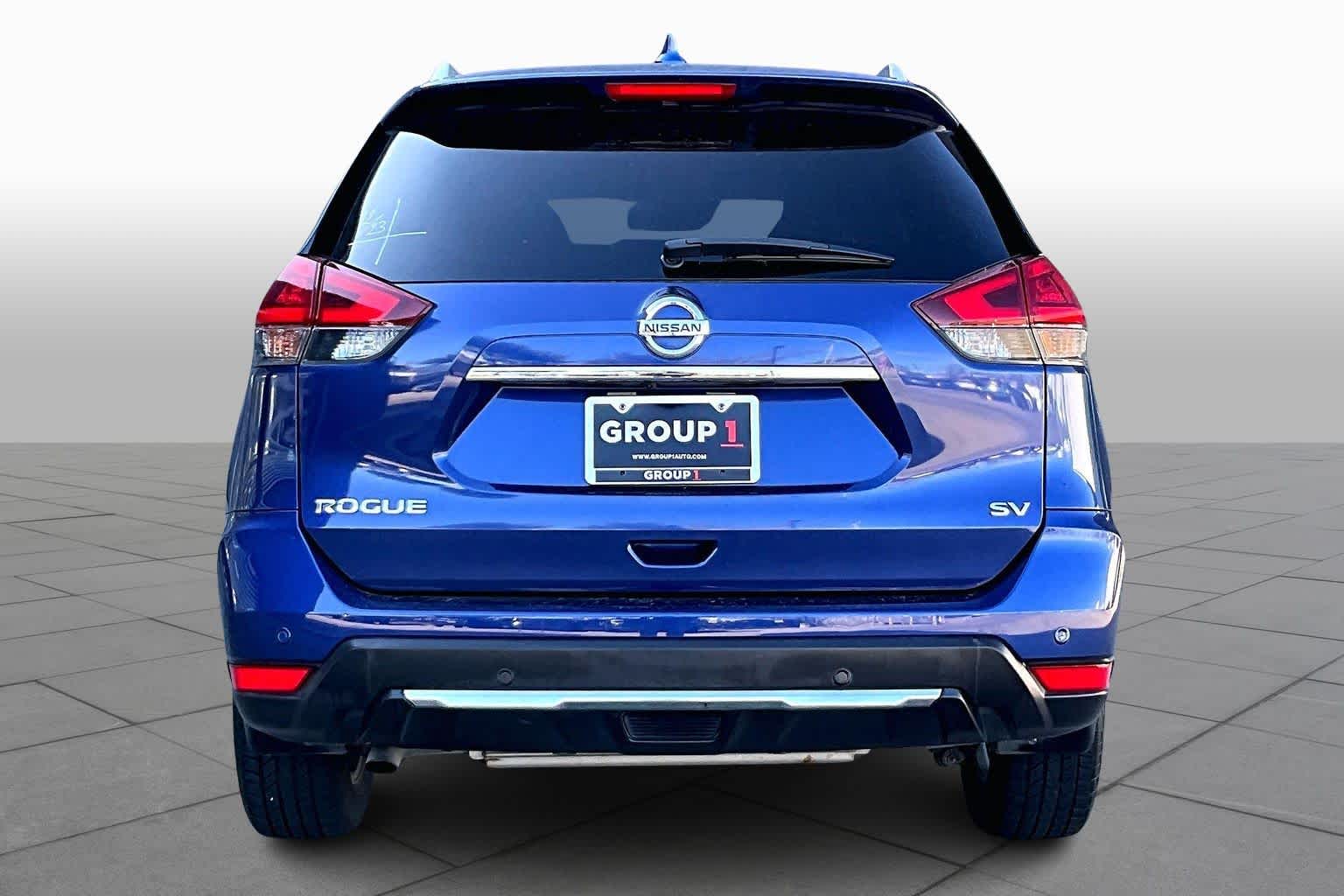 2019 Nissan Rogue SV Caspian Blue Metallic at Texan GMC Buick