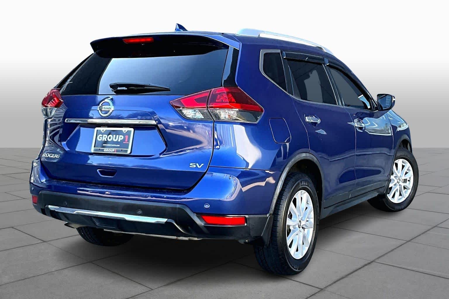 2019 Nissan Rogue SV Caspian Blue Metallic at Texan GMC Buick