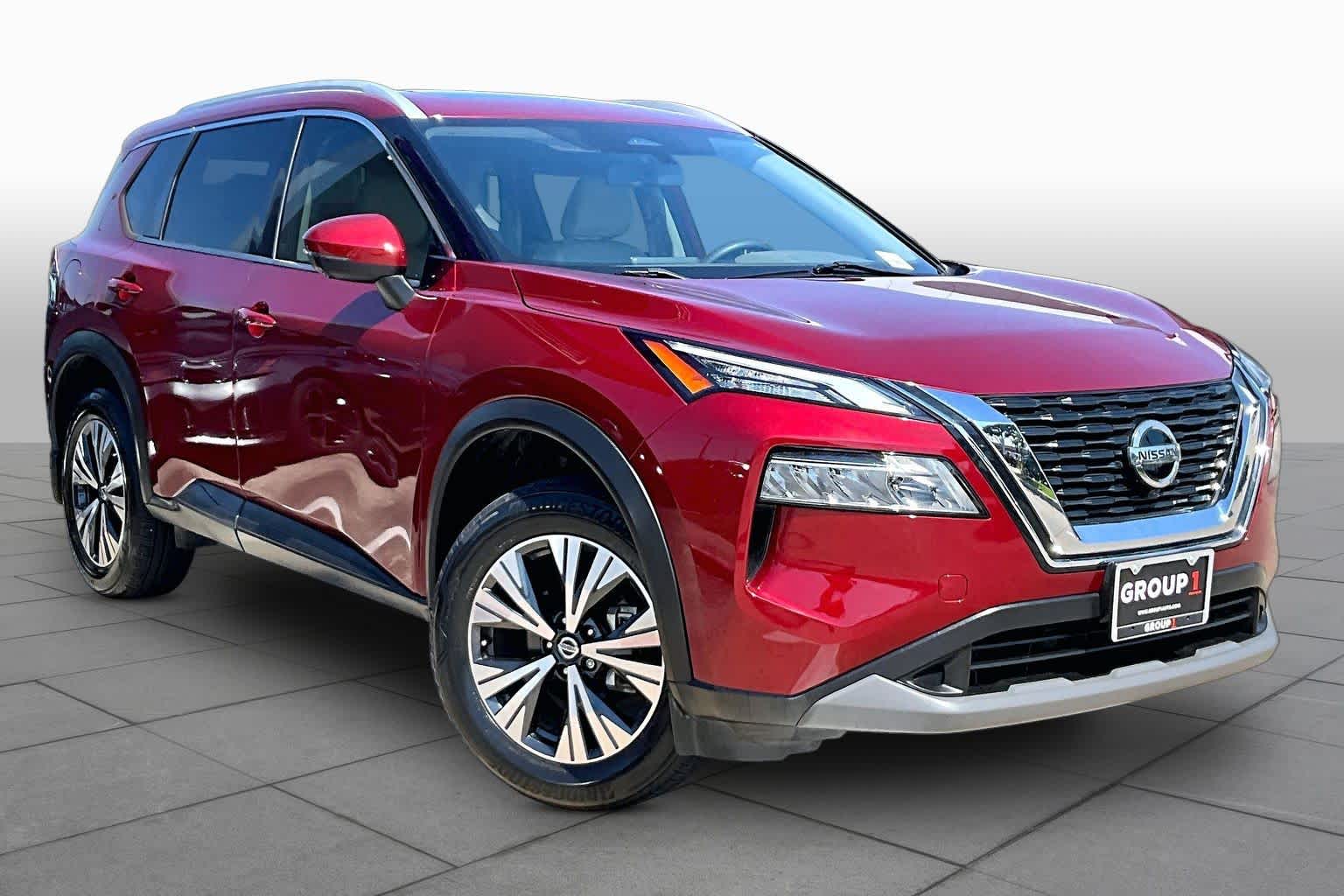 2021 Nissan Rogue SV Scarlet Ember Tintcoat at Tomball Chrysler Dodge Jeep Ram