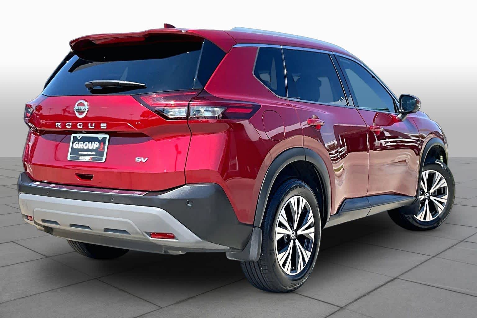 2021 Nissan Rogue SV Scarlet Ember Tintcoat at Tomball Chrysler Dodge Jeep Ram