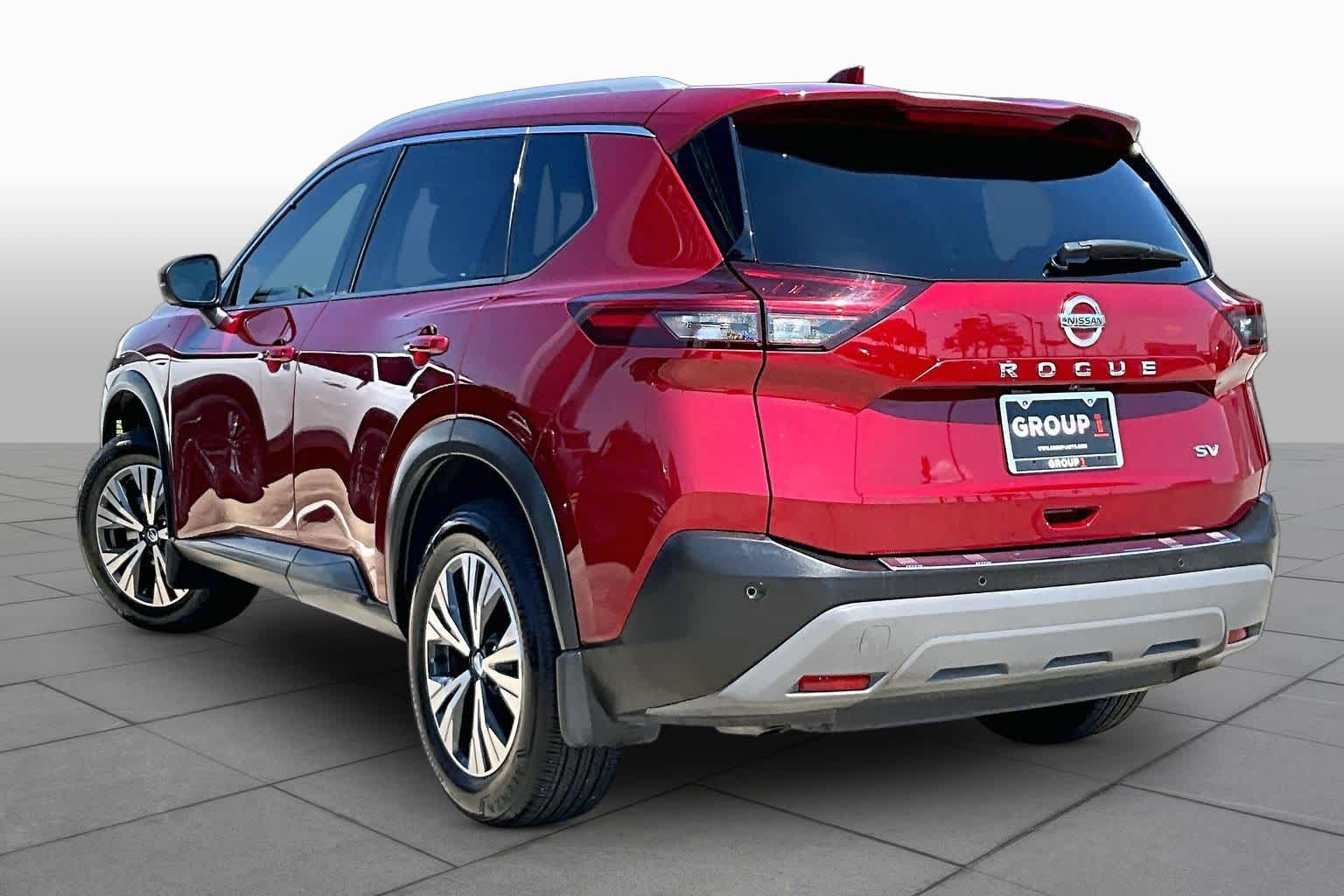 2021 Nissan Rogue SV Scarlet Ember Tintcoat at Tomball Chrysler Dodge Jeep Ram