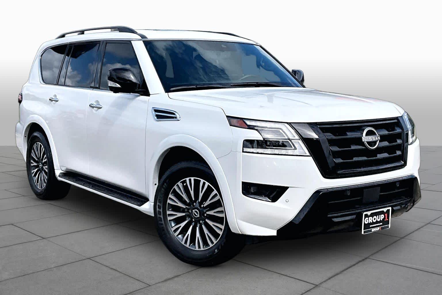 2023 Nissan Armada SL Aspen White Tricoat at AutoNation USA Katy