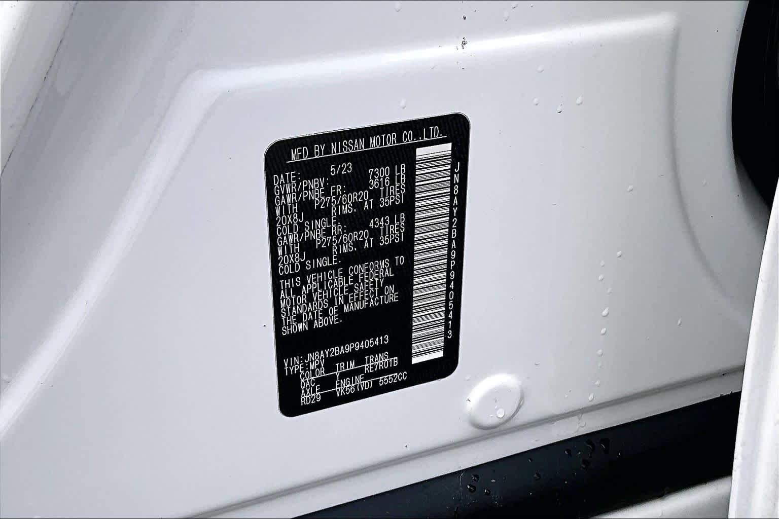 2023 Nissan Armada SL Aspen White Tricoat at AutoNation USA Katy