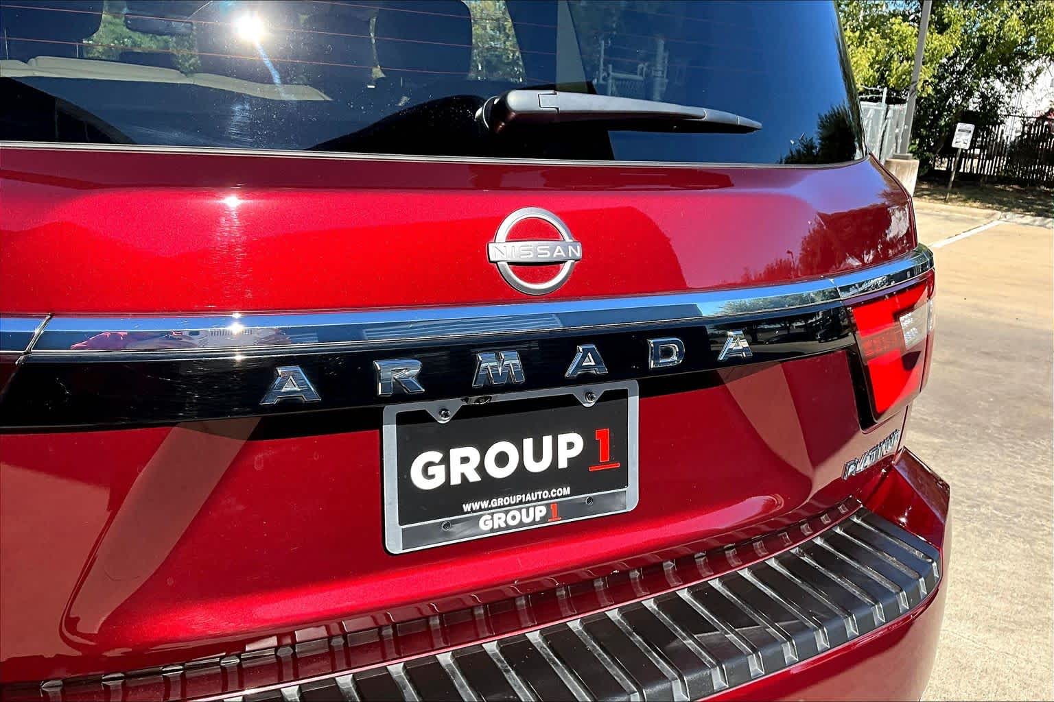 2024 Nissan Armada Platinum Coulis Red Pearl at AutoNation Toyota Gulf Fwy