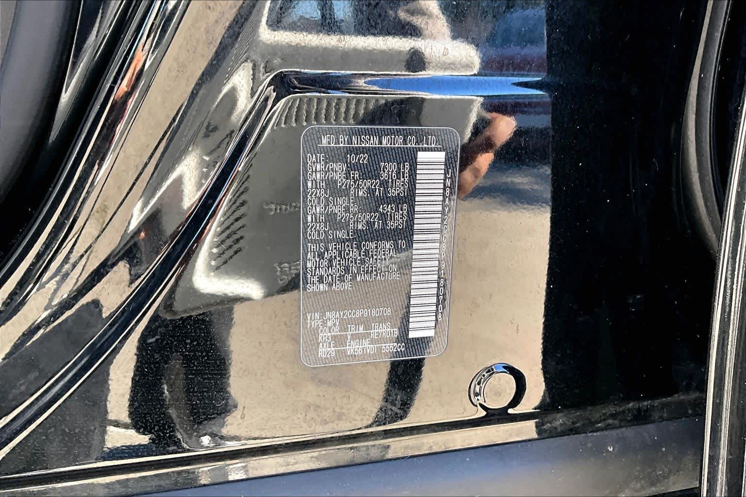 2023 Nissan Armada Platinum Super Black at Mercedes-Benz of Houston North