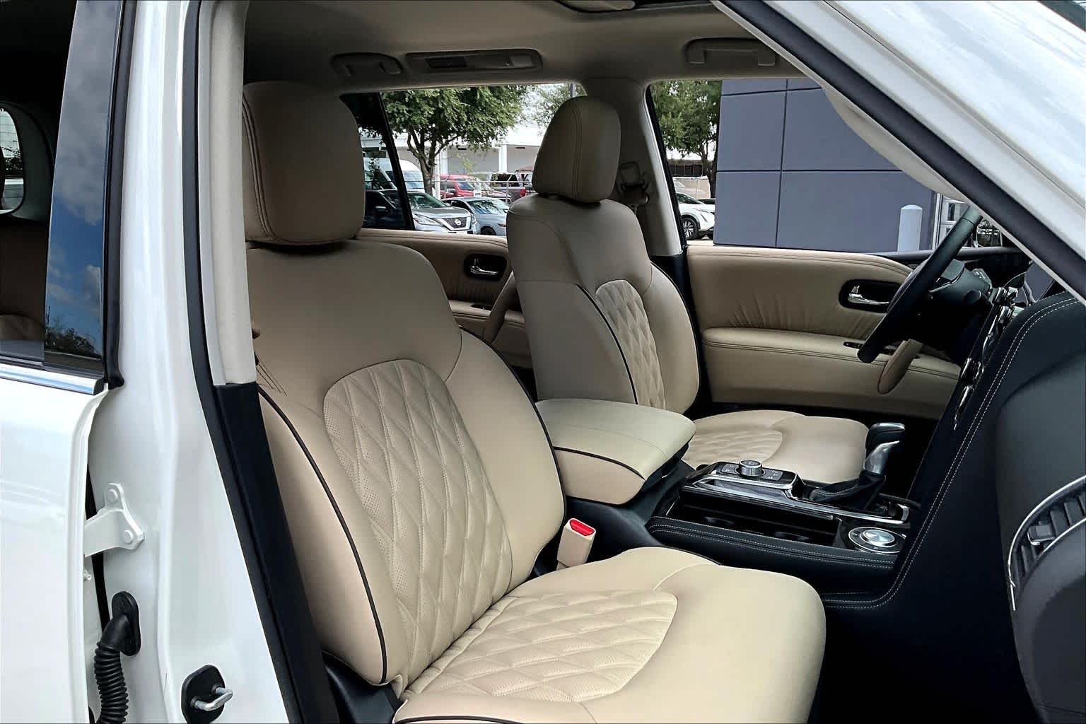 2024 Nissan Armada Platinum Aspen White Tricoat at AutoNation Toyota Gulf Fwy