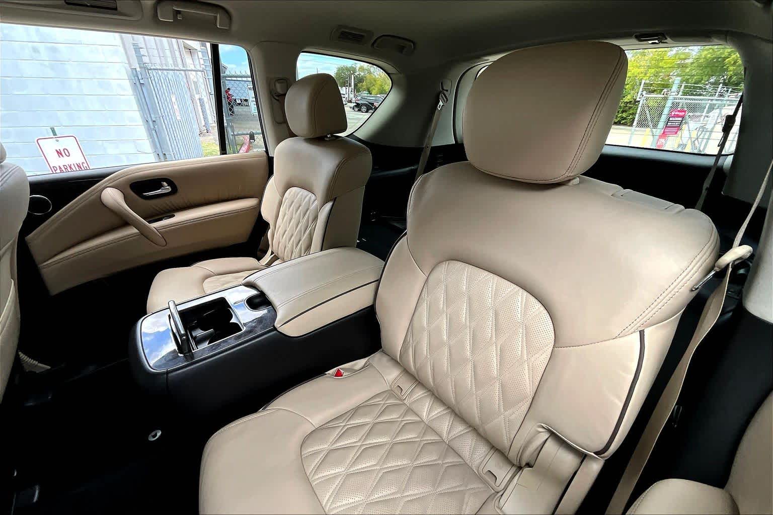 2024 Nissan Armada Platinum Aspen White Tricoat at AutoNation Toyota Gulf Fwy