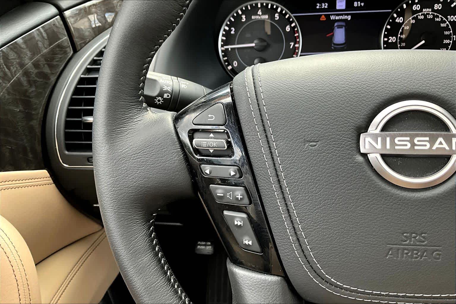 2024 Nissan Armada Platinum Aspen White Tricoat at AutoNation Toyota Gulf Fwy